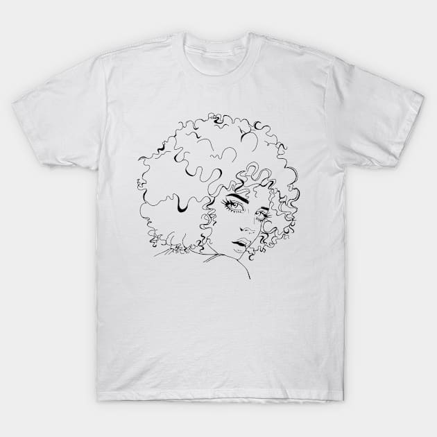 Curls T-Shirt by Fait_g